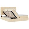 vidaXL Krevet s od storage s madracem Krema 180 x 200 cm Lažna koža