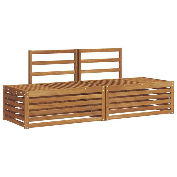 vidaXL Set vanjskih sofa 2 Komad Prirodna 182,5 x 63 x 73 cm