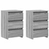vidaXL Noćni ormarići 2 kom sivi hrast 40x35x62,5 cm konstruirano drvo