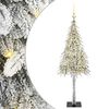 vidaXL Božićno drvce s 150 LED svjetlima Bijelo 120 cm PE i čelik