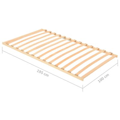 vidaXL Podnica za krevet s 13 letvica 100 x 200 cm