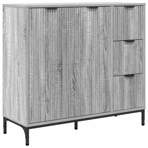 vidaXL Kreveta Siva Sonoma 89,5 x 33 x 82 cm Konstruirano drvo