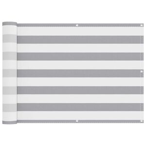 vidaXL Balcony ekran 75 x 300 cm PU prekriveni oksford alu Pravokutni