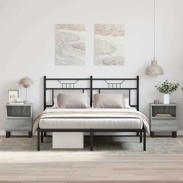 vidaXL Noćni ormarići 2 kom boja hrasta 40x35x50 cm konstruirano drvo