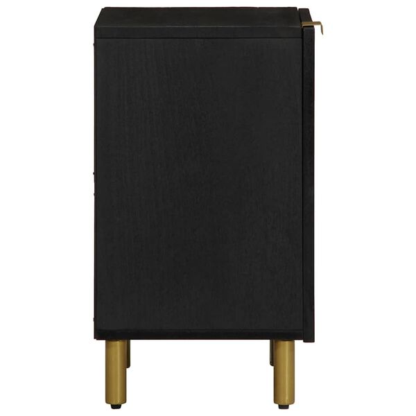 vidaXL Kupaonski ormarić crni 38 x 33 x 58 cm konstruirano drvo