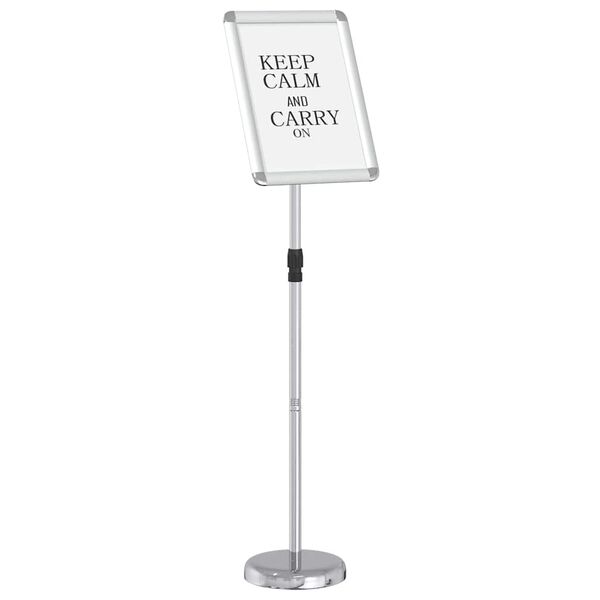 vidaXL Stalci za sajmove Srebrno 25 x 25 x 125 cm Aluminij