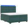 vidaXL Boxspring krevet s madracem Tamnozelena 140 x 190 cm Bar&scaron;un