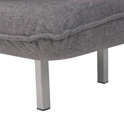 vidaXL Okretna stolica sofa krevet od tkanine tamnosivi