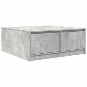 vidaXL stol za kavu s ladicama beton sivi 100x100x40 cm