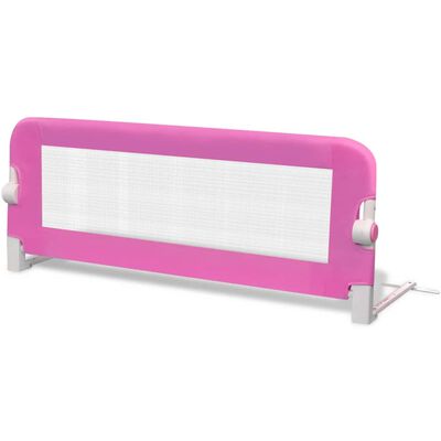 Sigurnosna ograda za dječji krevetić 102 x 42 cm ružičasta