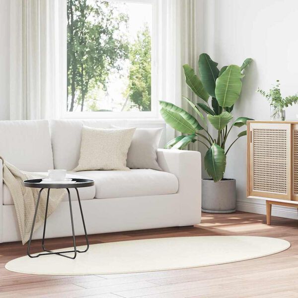 vidaXL Tepisi za područja HUARTE Krema 120 x 170 cm 100% poliester