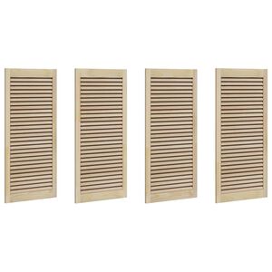 vidaXL Ormarna vrata s vratima 4 kom. Prirodna 49,5 x 2,1 x 110 cm