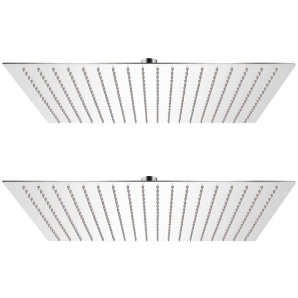 vidaXL Glava za tuš od nehrđajućeg čelika 2 kom 50 x 50 cm