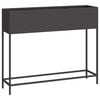 vidaXL Povi&scaron;eni Vrtni Planter Crna 100 x 26 x 82 cm Čelik