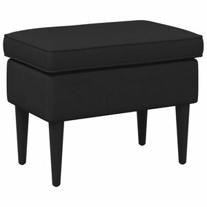 vidaXL Stolica za noge Crna 55 x 35 x 41 cm Tkanina