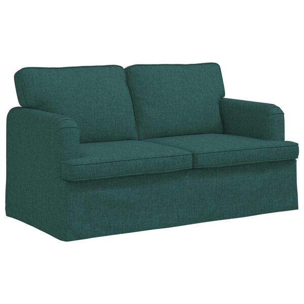 vidaXL Sofa Tamnozelena 144 x 80 x 85 cm tkanina