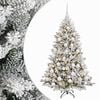vidaXL Umjetno božićno drvce s kuglicama 150 cm 150 LED lampica