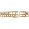 vidaXL Set vanjskih sofa 7 pcs Bijela 59 x 59 x 37 cm