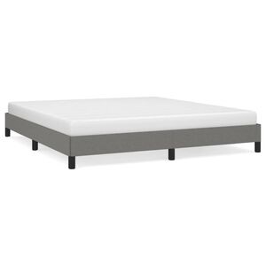 vidaXL Okvir za krevet bez madraca tamnosivi 160x200 cm od tkanine