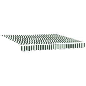vidaXL Zamjensko platno za tendu Zelena i bijela 280 x 245 cm