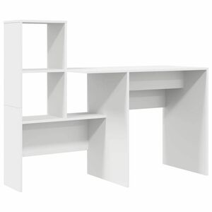 vidaXL Stol Bijelo Konstruirano drvo 131,5 x 50 x 106,5 cm