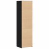 vidaXL Highboard 2 pcs Crni hrast 50 x 42,5 x 185 cm