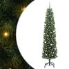 vidaXL Umjetno božićno drvce Zelena 240 cm PVC i čelik i plastika