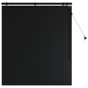 vidaXL Venecijanska roleta Crna 115 x 130 cm 35 mm
