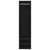 vidaXL Ormar s ladicama crni 50 x 50 x 200 cm od konstruiranog drva