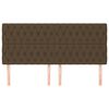 vidaXL Uzglavlje tamnosmeđe 180x7x118/128 cm tkanina