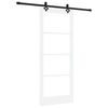 vidaXL Klizna vrata ORKDAL Bijela i crna 83 x 202 cm