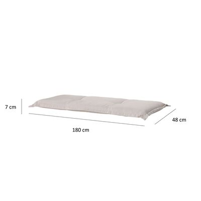 Madison jastuk za klupu Panama 180 x 48 cm svjetlobež