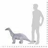 vidaXL Samostojeći plišani dinosaur brahiosaur sivi XXL
