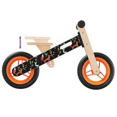 vidaXL Dječji bicikl za ravnotežu narančasti s uzorkom