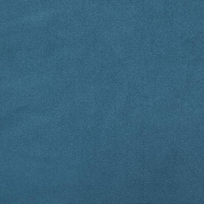 vidaXL Dvosjed s ukrasnim jastucima plavi 120 cm baršunasti