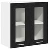 vidaXL Viseći ormarić Crni hrast 60 x 31 x 60 cm Konstruirano drvo