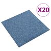 vidaXL Tepih 20 pcs Plava 50 x 50 cm 100% Polipropilen