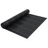 vidaXL Pokrov za suzbijanje korova i korijenja crni 2 x 25 m PP