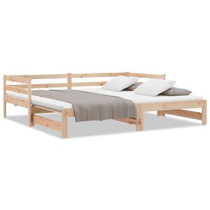 vidaXL Dnevni krevet na izvlačenje bez madraca 80x200 cm