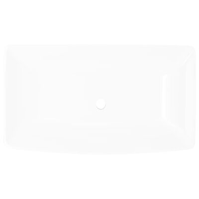 Luksuzni Keramički Pravokutni Umivaonik Bijeli 71 x 39 cm