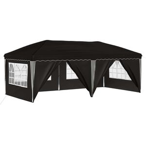 vidaXL Rastezljivi &scaron;ator za zabave 575 x 288 x 245 cm Crna