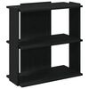 vidaXL Regal za knjige s 3 razine crni 60x30x60 cm konstruirano drvo