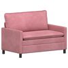 vidaXL Sofa Ružičasta 126 x 81 x 87,5 cm Bar&scaron;un