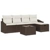vidaXL Set sofe s jastukom 6 pcs poliratan