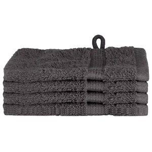vidaXL Ručnik za Goste SOLUND 4 kom. Antracit 15 x 21 cm 550 gsm