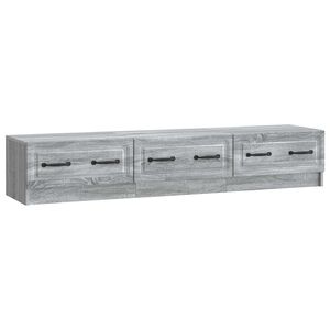 vidaXL TV ormar Siva sonoma 147 x 34,5 x 27 cm Konstruirano drvo