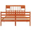 vidaXL Krevet s regalom za knjige bez madraca 150x200 cm od borovine