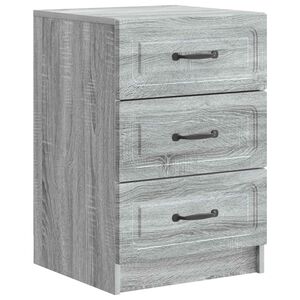 vidaXL Noćni ormar Siva sonoma 43 x 41 x 63,5 cm Konstruirano drvo