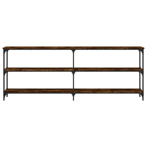 vidaXL Konzolni stol boja hrasta 200x29x75 cm od konstruiranog drva