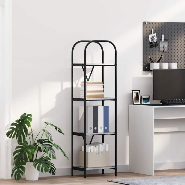 vidaXL Polica Siva Sonoma 40 x 30 x 146 cm Konstruirano drvo